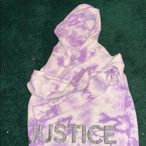 justice crop hoodie